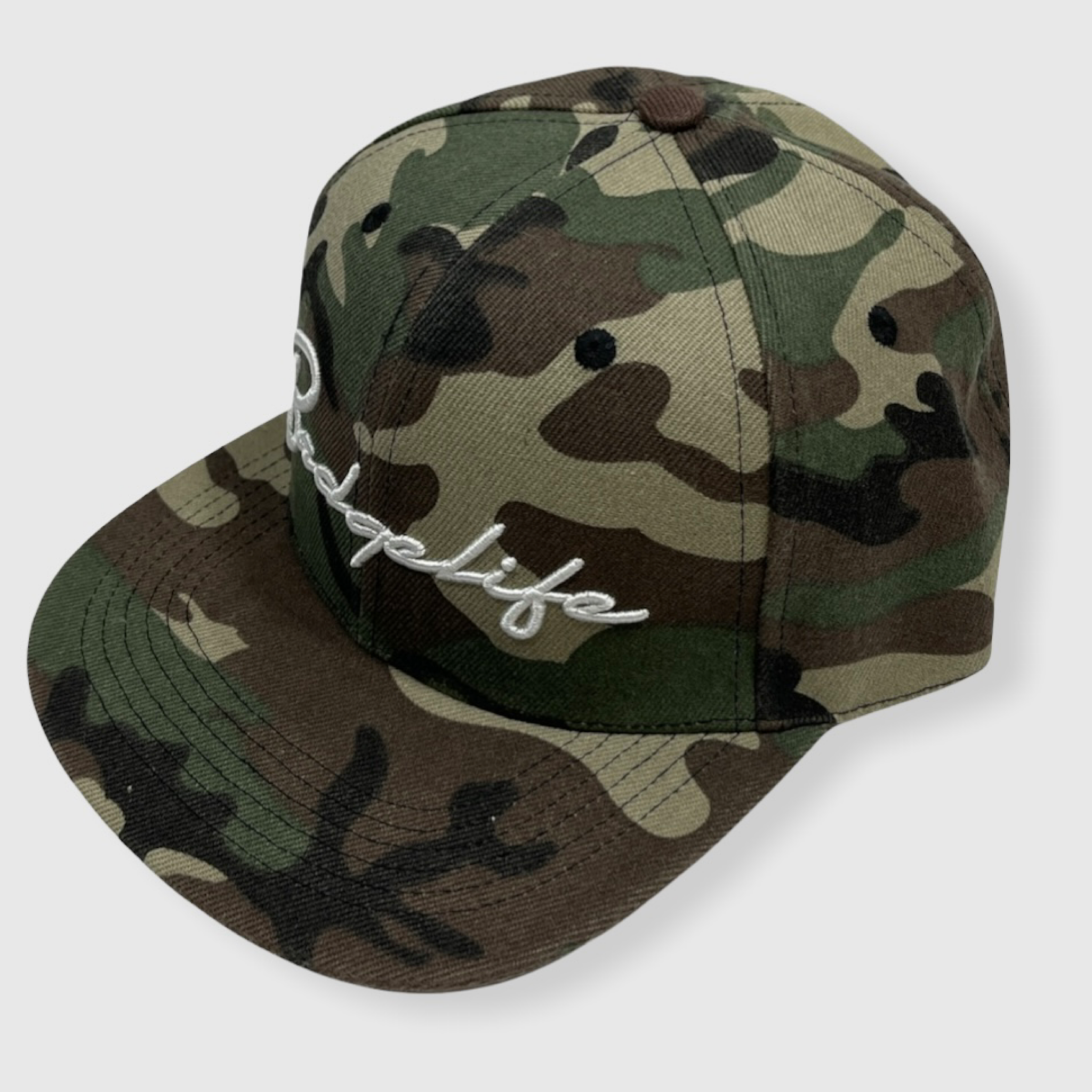 Embroidered Thin GREEN Line Skull Digital Camo Hat - Project Thin Line